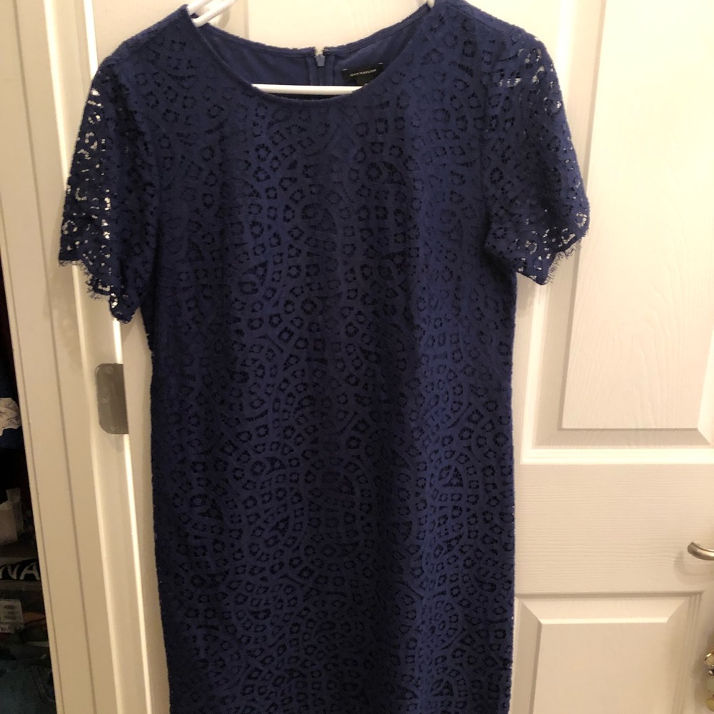 Blue lace dress